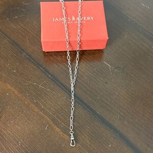 James Avery retired lariat Silver Chain Necklace